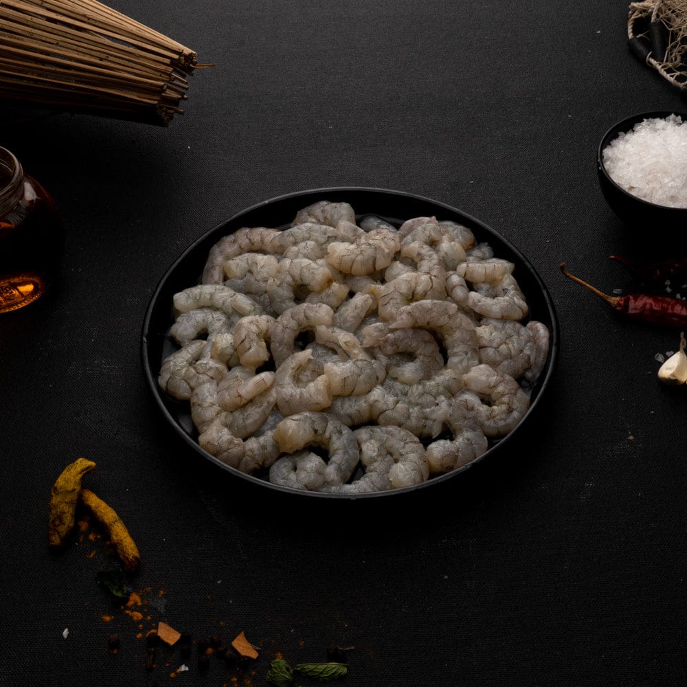 Frozen ready-to-cook prawn meat - 100% cleaned and packed
