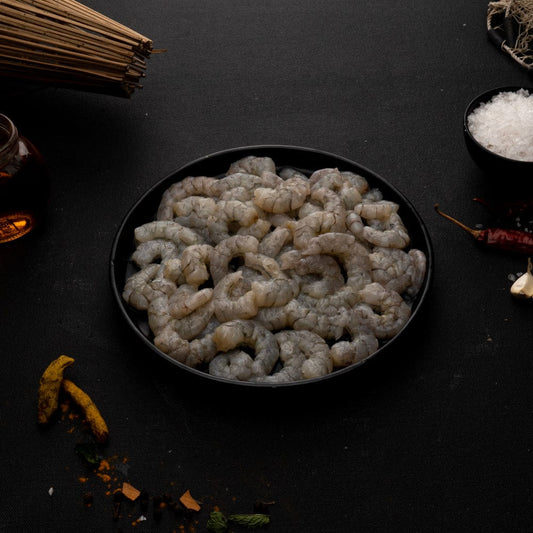 Frozen ready-to-cook prawn meat - 100% cleaned and packed

