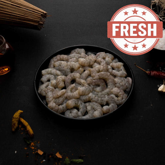 Fresh & Cleaned Large Size Prawns - Ready to Cook  500-Grams Net weight